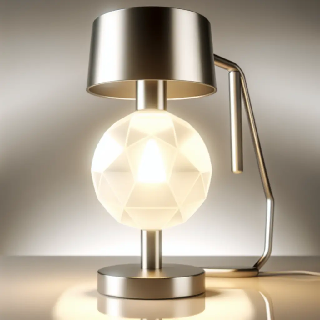 Minimalistische Lumen tafellamp met warm wit licht