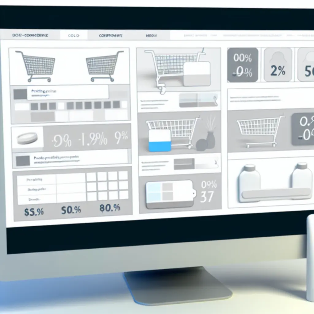 Overzicht van productprijzen en kortingen op een moderne e-commerce pagina
