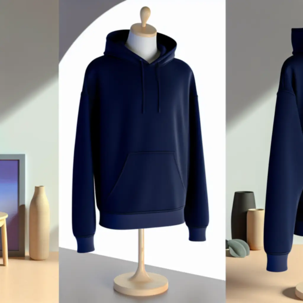 Linea Essential hoodie in nachtblauw