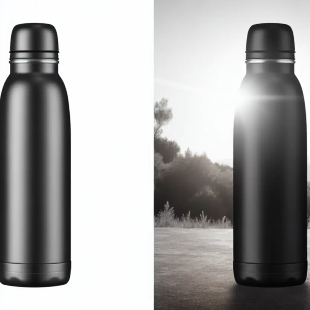 Verve roestvrijstalen thermofles 1 liter in zwart