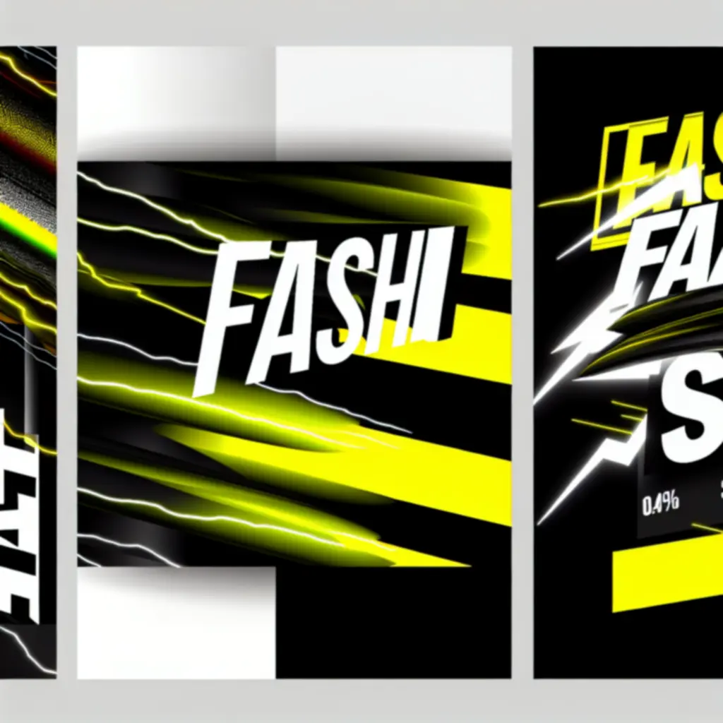 Flash deal banner met contrasterende typografie